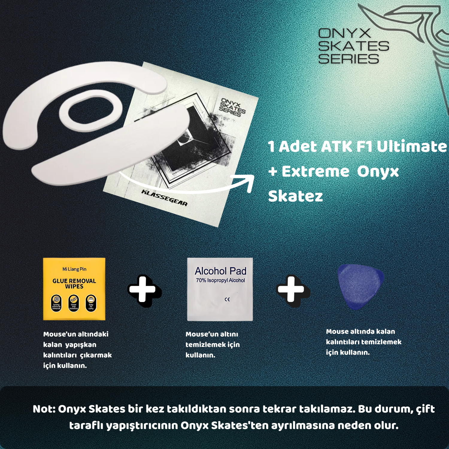 ATK F1 Ultimate / Extreme ile uyumlu Onyx Mouse Skate