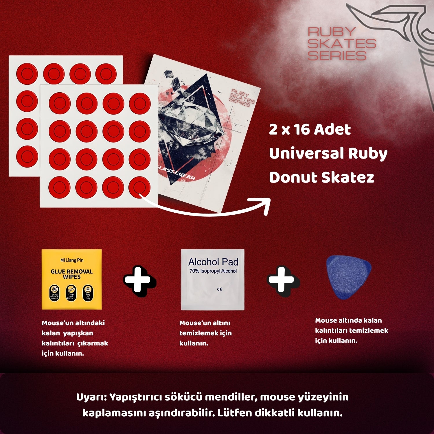 Ruby Universal Donut Mouse Skate