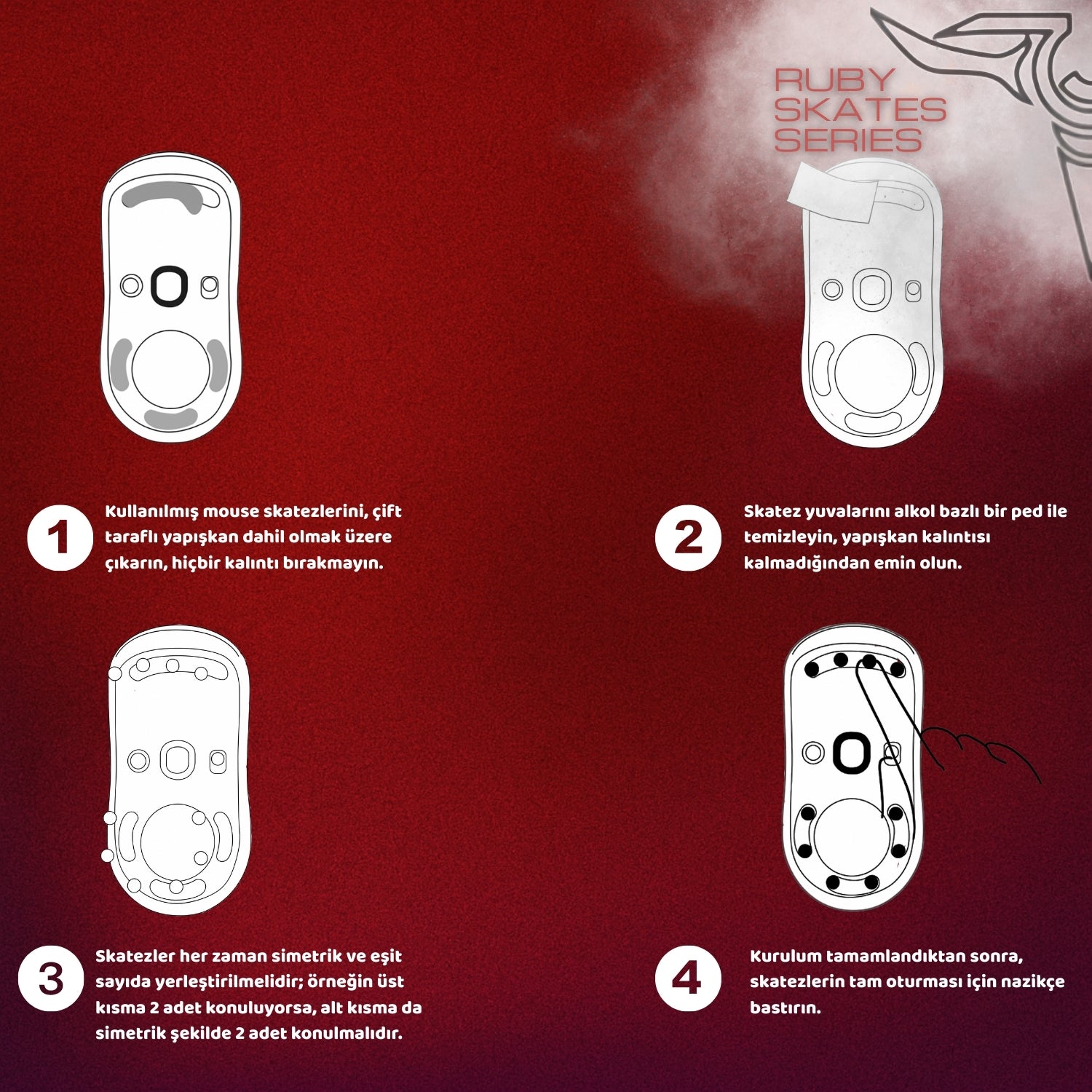 Ruby Universal Donut Mouse Skate