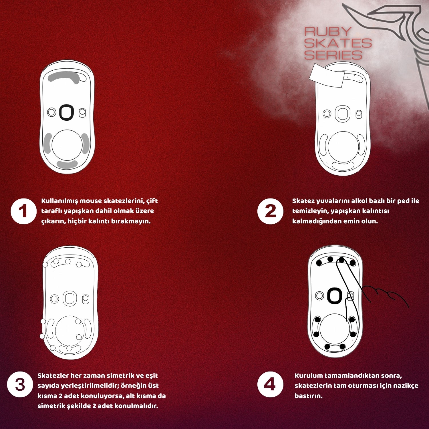 Ruby Universal Dot Mouse Skate