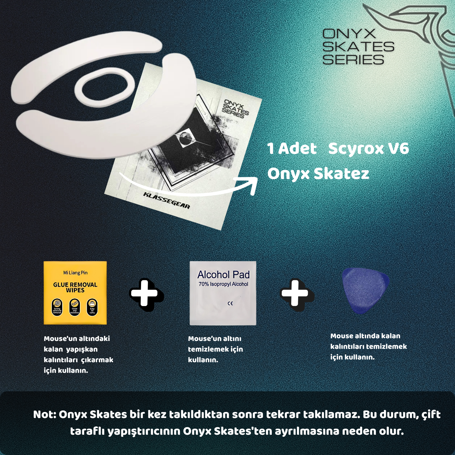 Scyrox V6 ile uyumlu Onyx Mouse Skate
