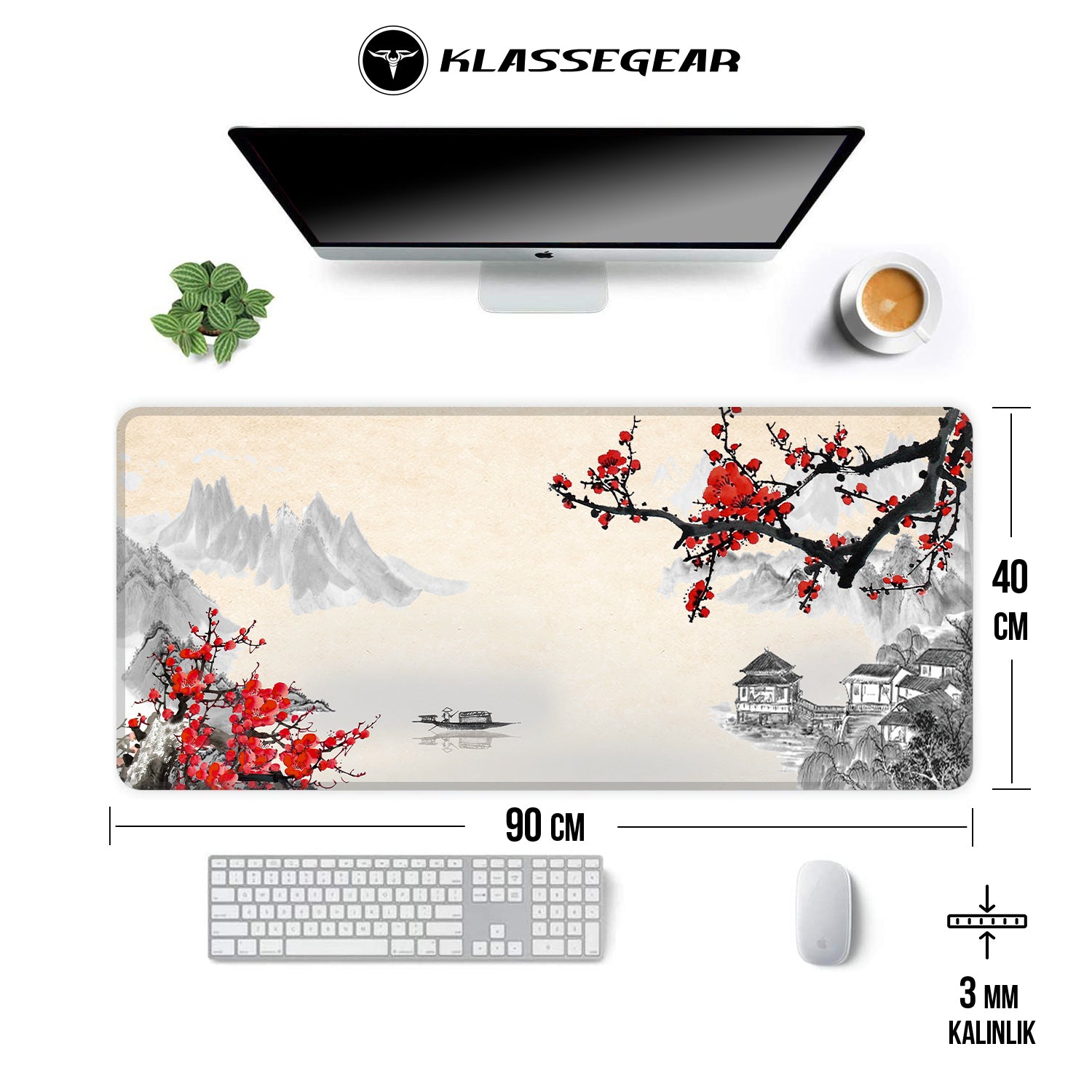 Pro Cherry Blossom 90x40 Gaming Mousepad