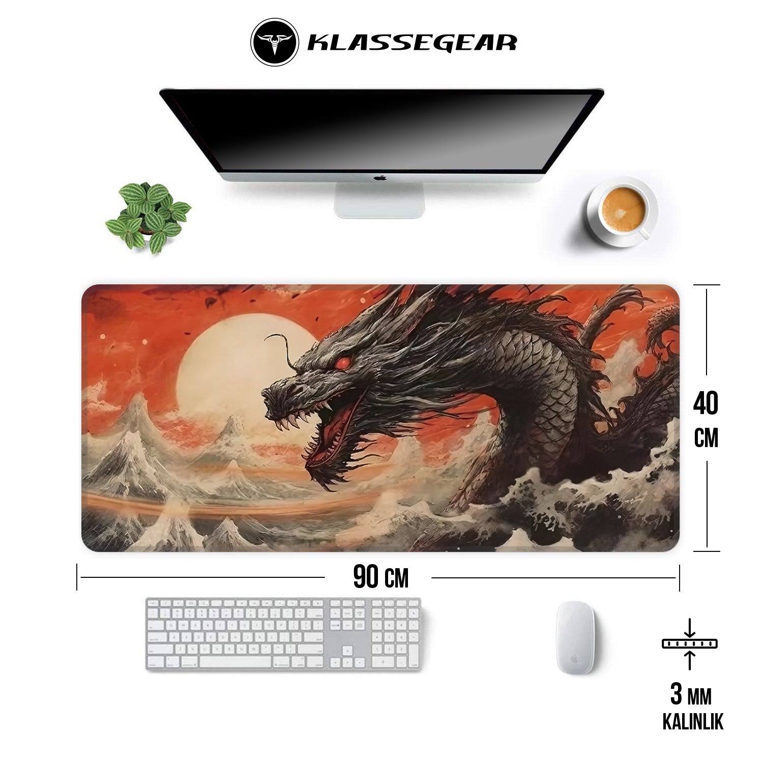 Pro Drake Dawn 90x40 Gaming Mousepad