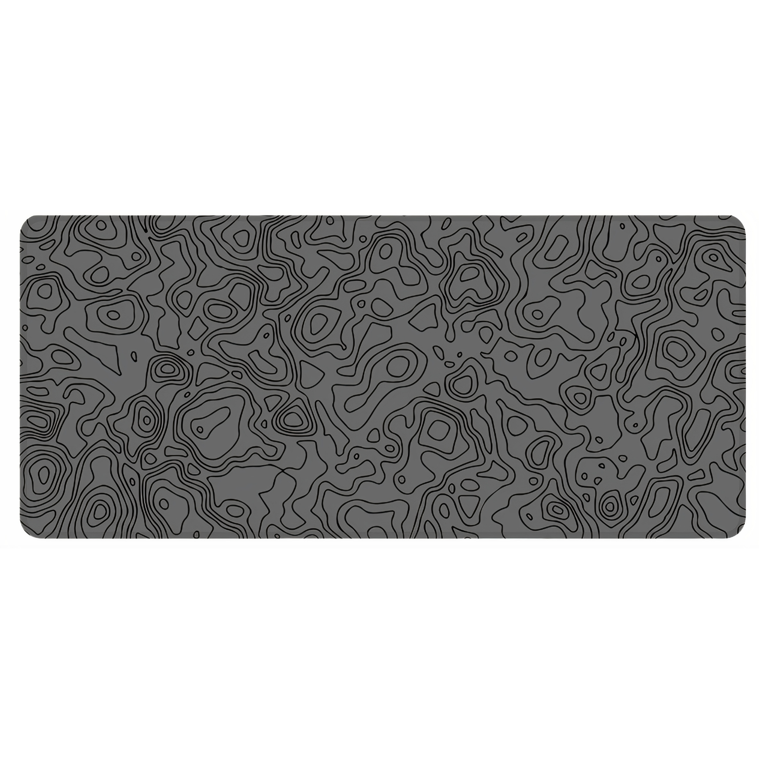 Pro Gray Map Lines 90x40 Gaming Mousepad