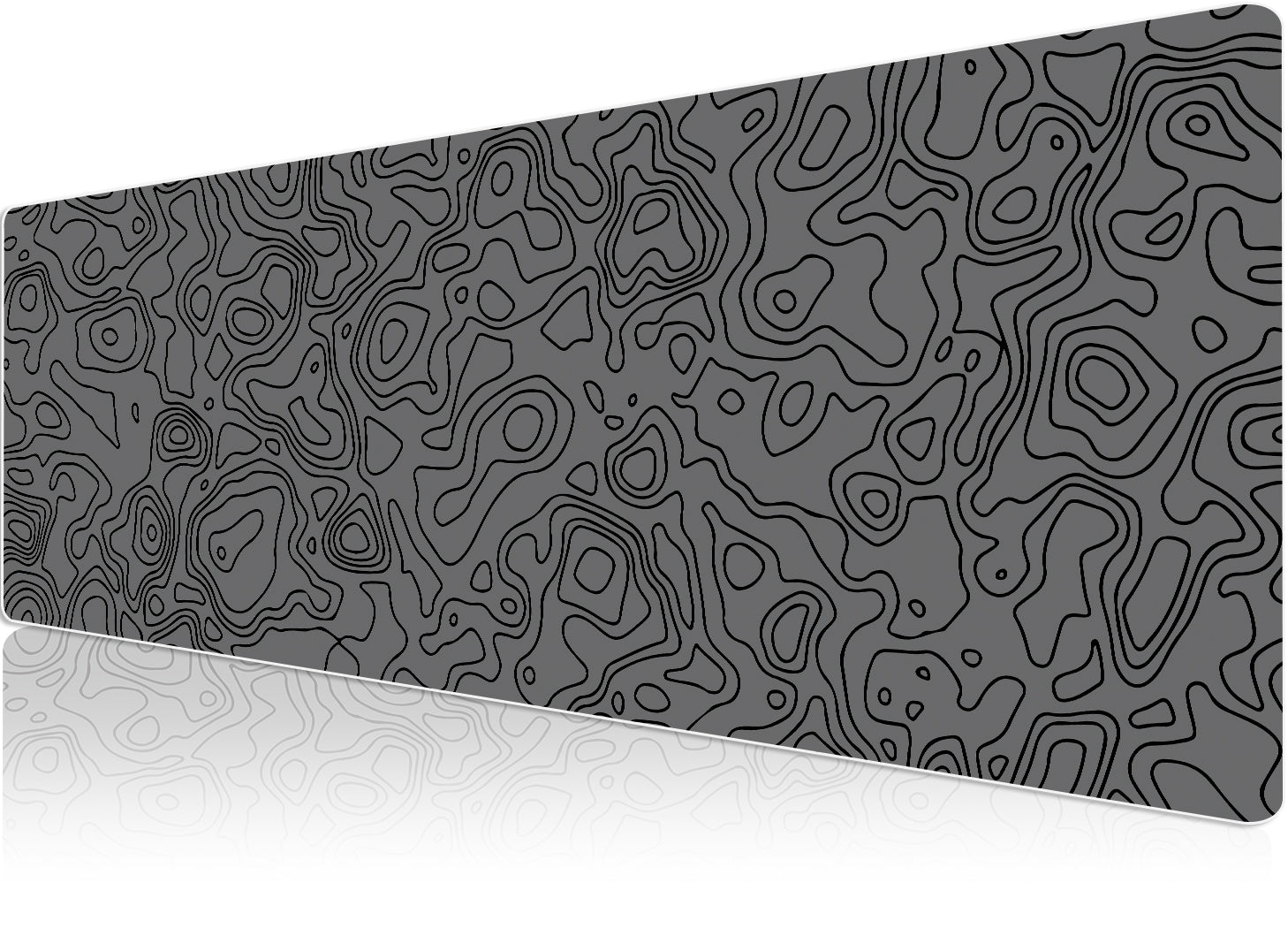 Pro Gray Map Lines 90x40 Gaming Mousepad