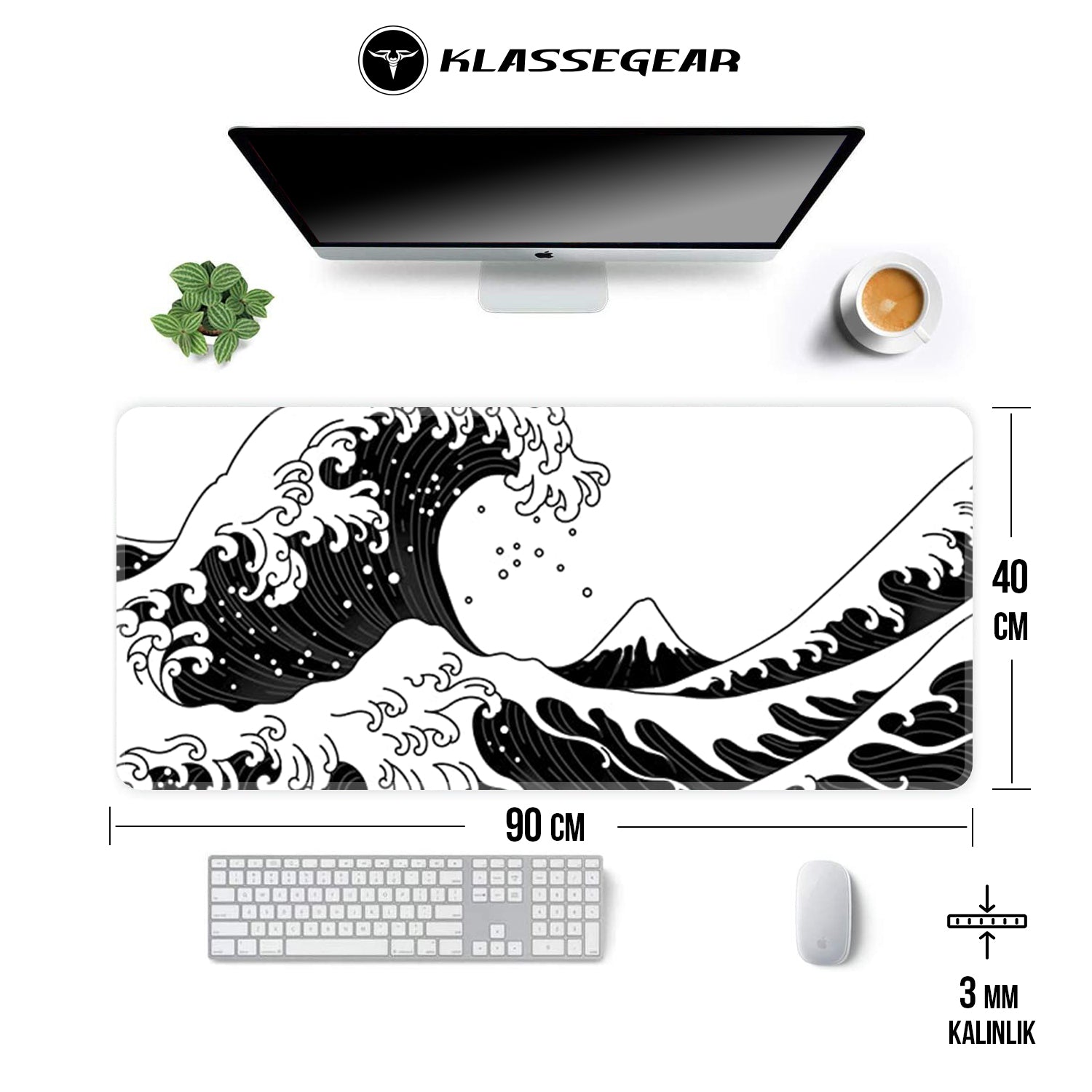 Pro Oki Nami Ura 90x40 Gaming Mousepad