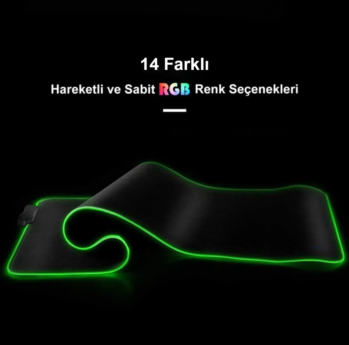 Siyah RGB Mousepad