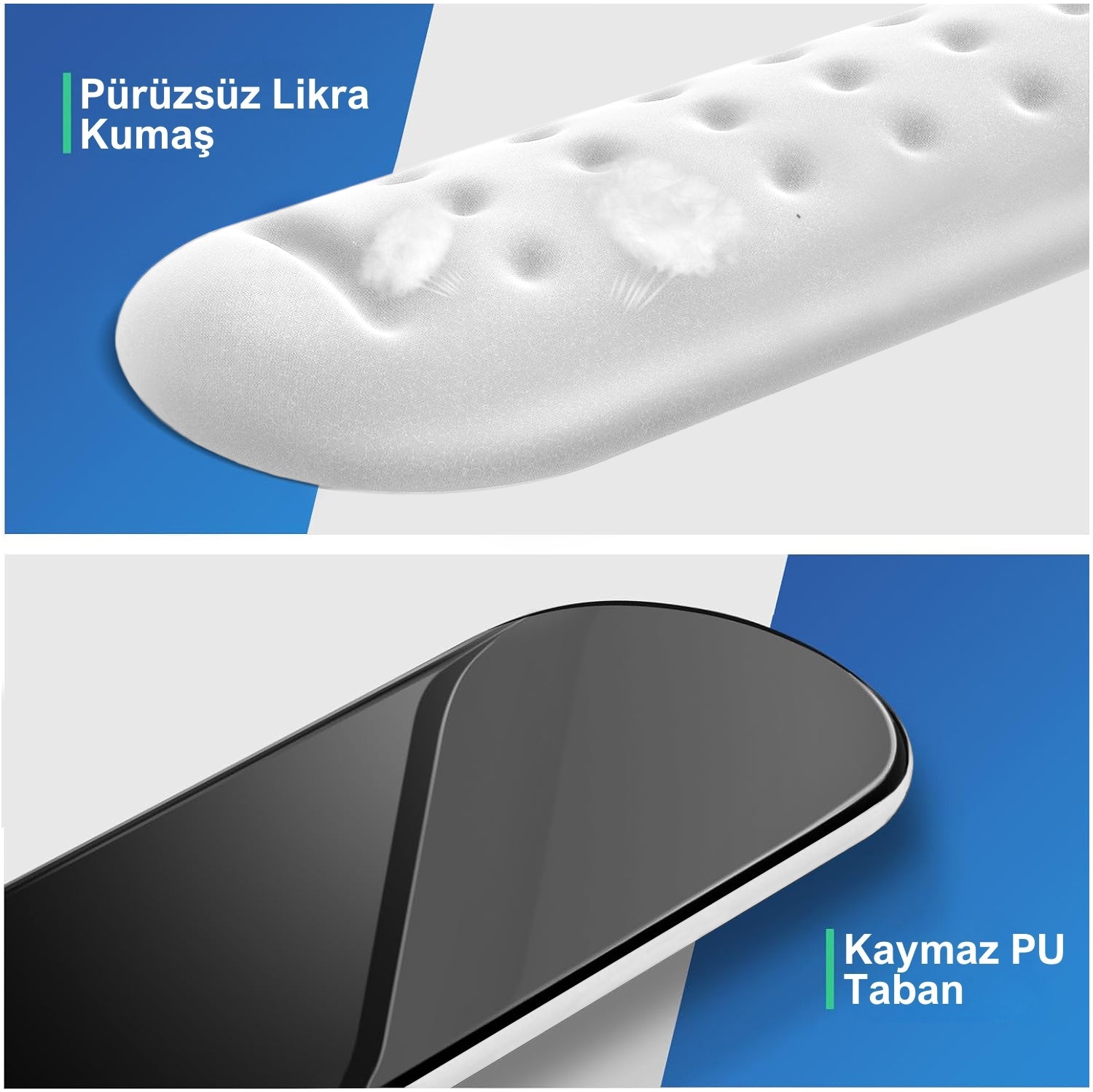 KlasseGear Ergonomik Visco Klavye ve Mouse Bilek Destek Seti