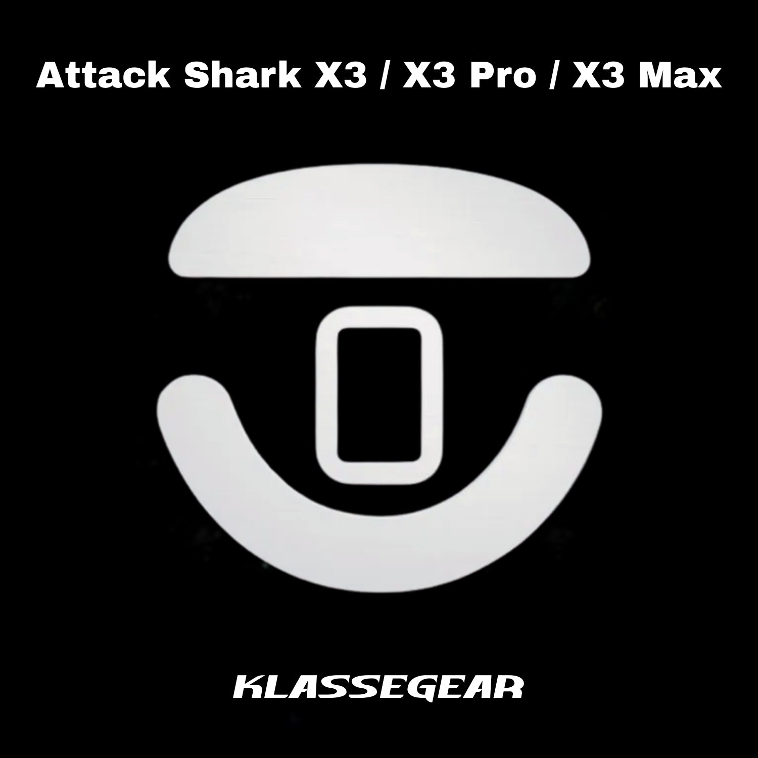 Attack Shark X3 / X3 Pro / X3 Max ile uyumlu Onyx Mouse Skate