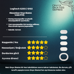 Logitech G203 / G102 ile uyumlu Onyx Mouse Skate-3