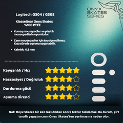Logitech G304 / G305 ile uyumlu Onyx Mouse Skate-3