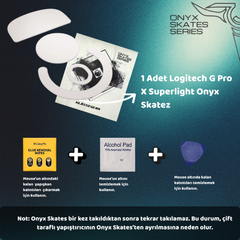 Logitech G Pro X Superlight ile uyumlu Onyx Mouse Skate-4