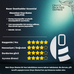 Razer Deathadder Essential ile uyumlu Onyx Mouse Skate-3