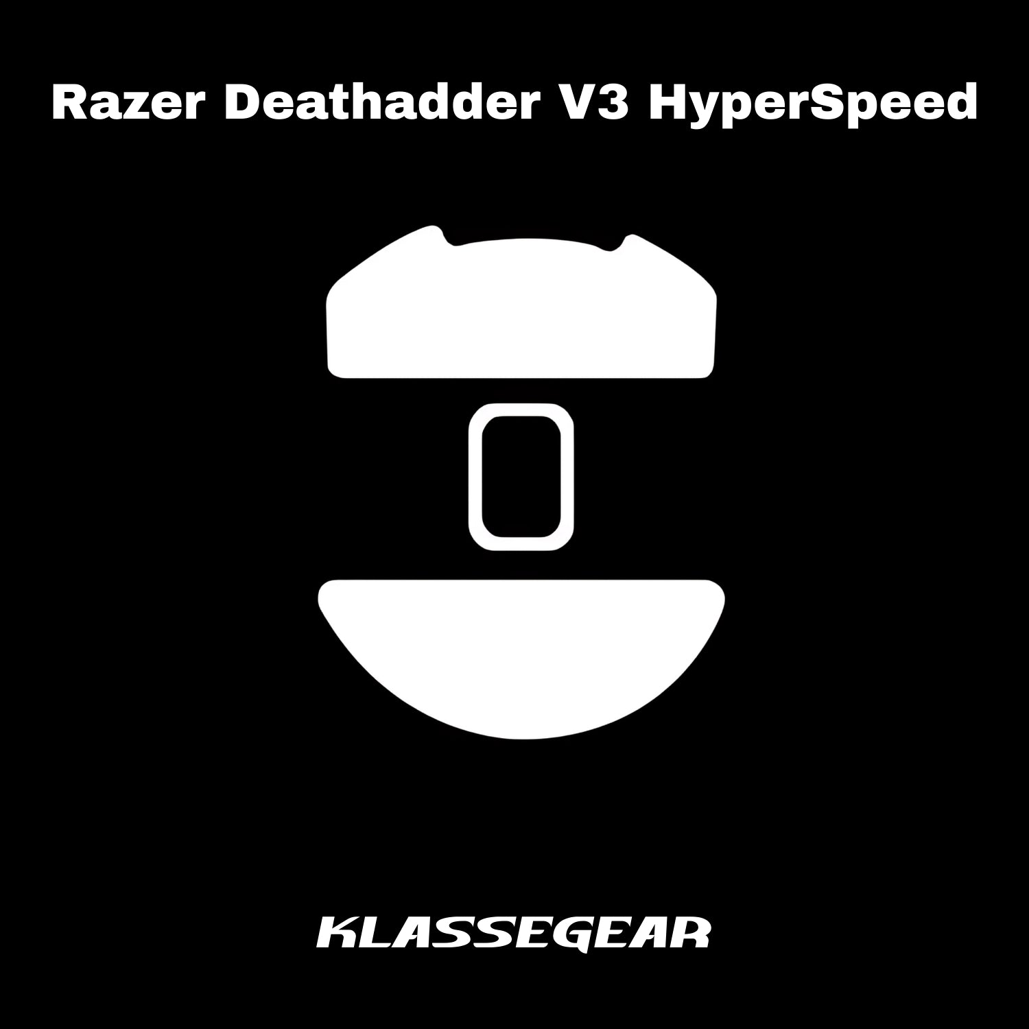Razer Deathadder V3 HyperSpeed ile uyumlu Onyx Mouse Skate