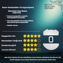 Razer Deathadder V3 HyperSpeed ile uyumlu Onyx Mouse Skate-3