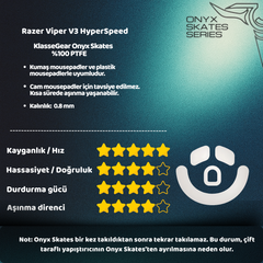 Razer Viper V3 HyperSpeed ile uyumlu Onyx Mouse Skate-3