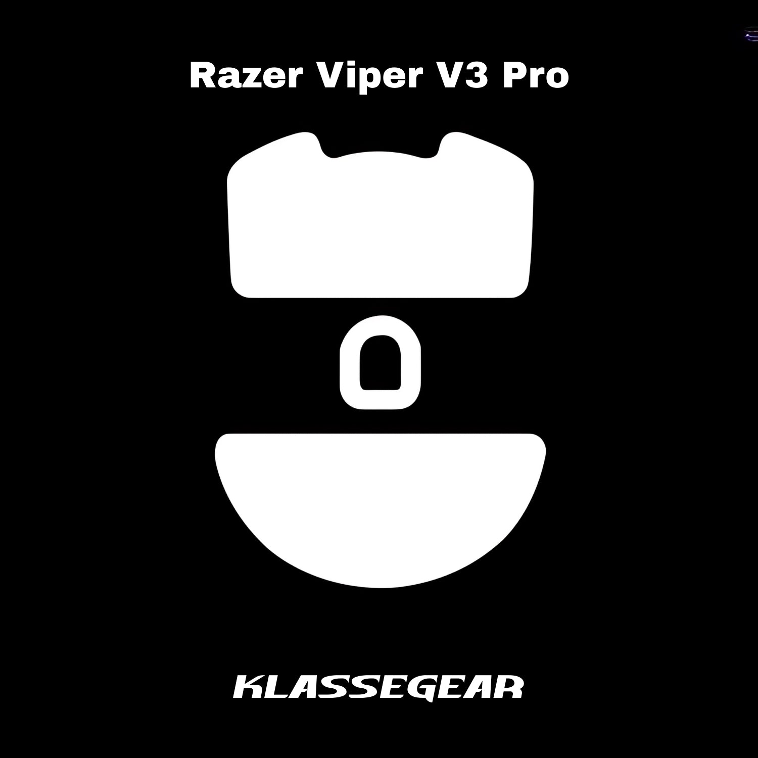 Razer Viper V3 Pro ile uyumlu Onyx Mouse Skate