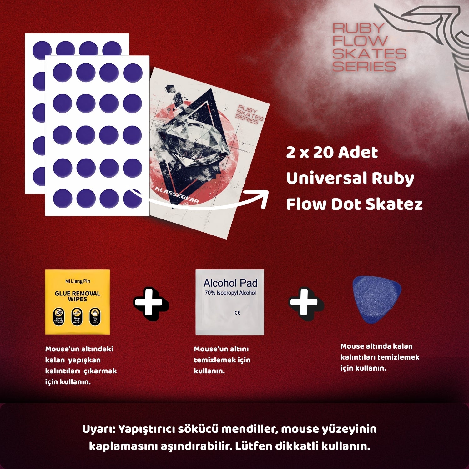 Ruby Flow Universal Dot Mouse Skate-4