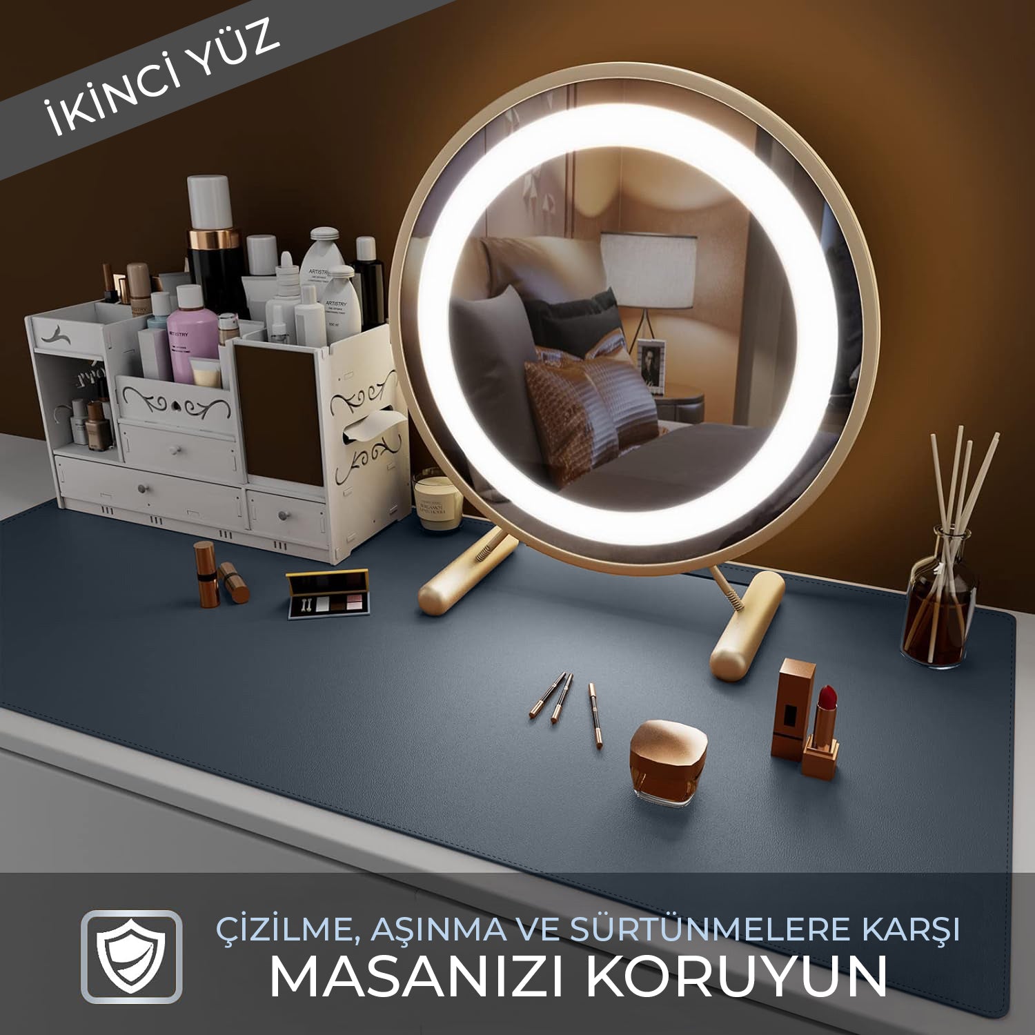 KlasseGear Premium Deri Sümen & Mouse Pad