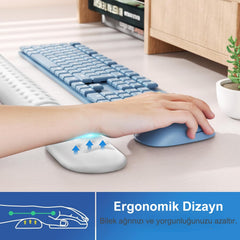 KlasseGear Ergonomik Visco Klavye ve Mouse Bilek Destek Seti-6