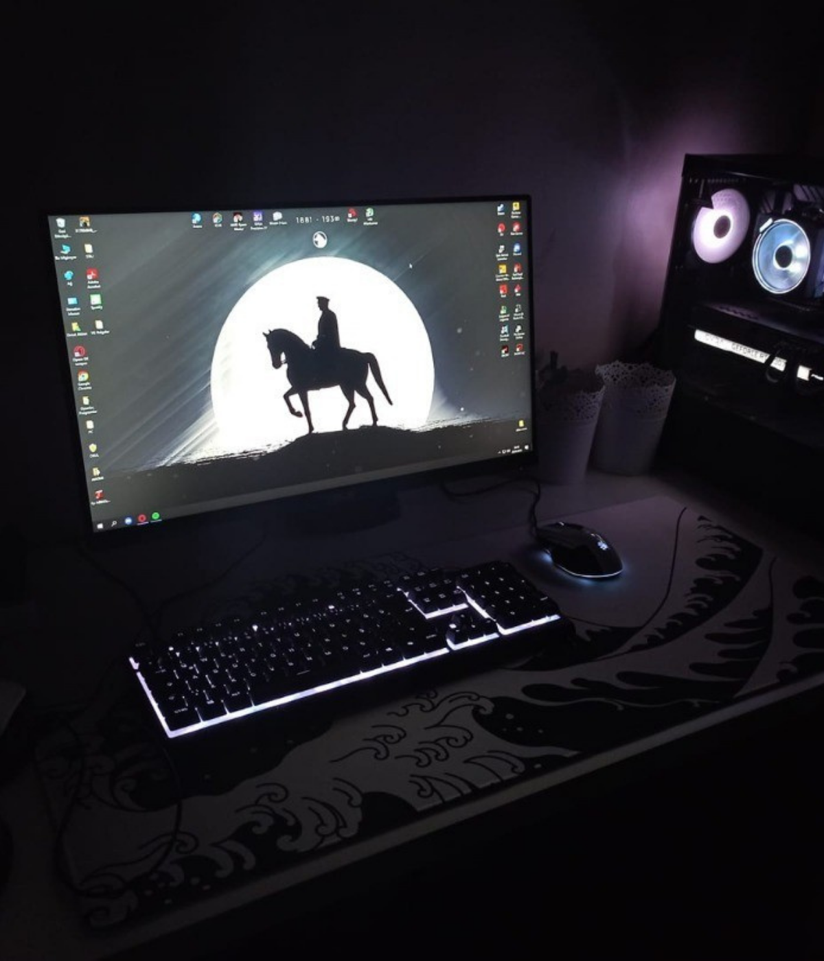 Müşteri Fotoğrafları Pro OkiNamiUra Gaming Mousepad