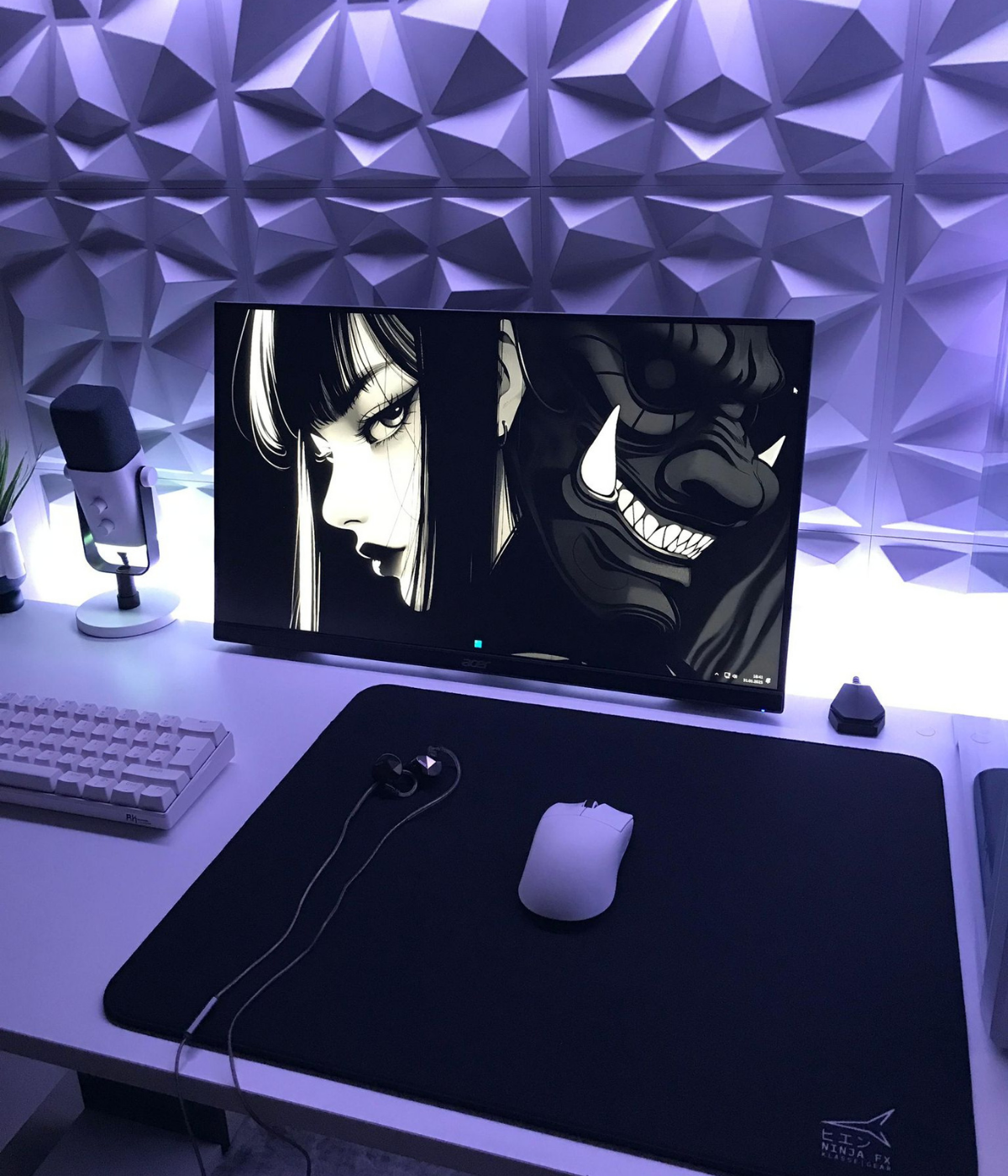 Müşteri Fotoğrafları Longteng Black Gaming Mousepad