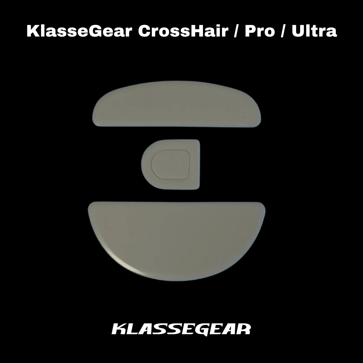 KlasseGear Silver Stone Mouse Skatez - CrossHair Standard/Pro/Ultra Uyumlu