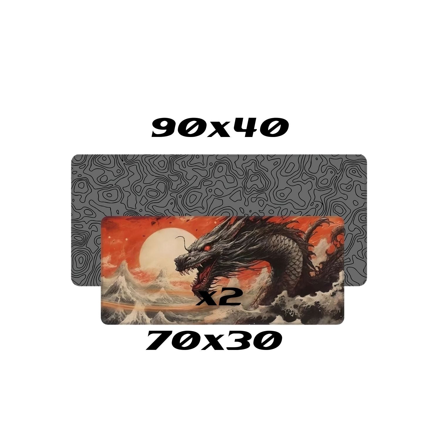 Klasse Pro Gaming Mousepad Gray Map Lines & Drake Dawn x2 *Baskı Hatalı*