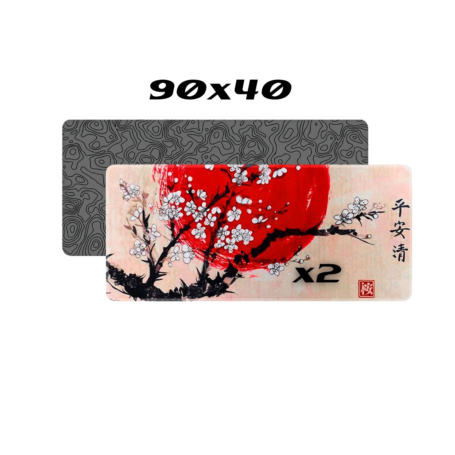 Klasse Pro Gaming Mousepad Sakura & Gray Map Lines x2 *Baskı Hatalı*